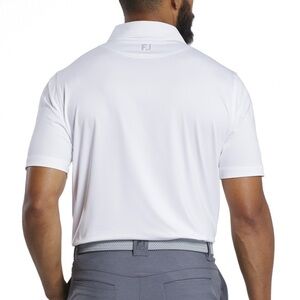 Men’s Size XL FootJoy White Athletic Golf Relaxed Fit Polo
